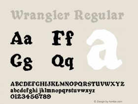 Wrangler Regular 001.000 Font Sample