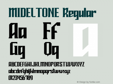 MIDELTONE Version 1.004;Fontself Maker 3.1.1 Font Sample