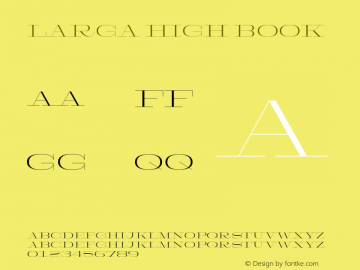 Larga High Book Version 1.000;hotconv 1.0.109;makeotfexe 2.5.65596 Font Sample