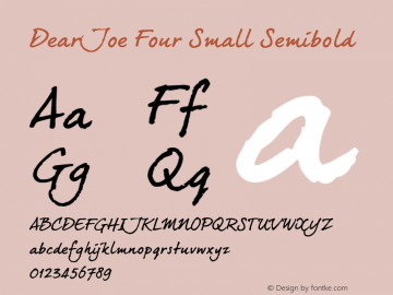 Dear Joe Four Small Semibold 13.0d2e4图片样张