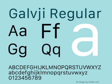 Galvji Font|Galvji 14.0d1e3 Font-TTC Font/Uncategorized Font-Fontke.com