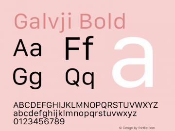 Galvji-Bold 14.0d1e3图片样张