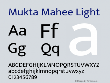 MuktaMahee Light 14.0d1e18 Font Sample