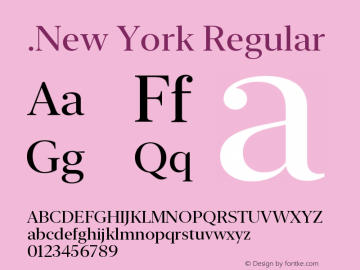 .New York 15.0d3e6 Font Sample