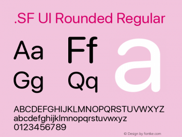 .SF UI Rounded 15.0d4e15 Font Sample