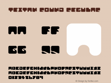 Textan Round Regular 1.0 Font Sample