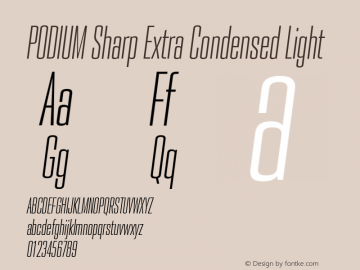 PODIUM Sharp 2.5 italic Version 1.000 | w-rip DC20190420图片样张