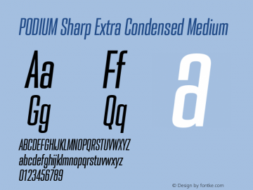 PODIUM Sharp 2.7 italic Version 1.000 | w-rip DC20190420图片样张