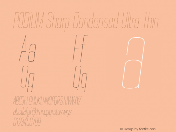 PODIUM Sharp 3.1 italic Version 1.000 | w-rip DC20190420图片样张