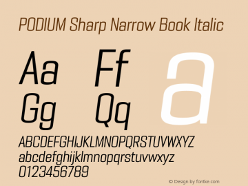 PODIUM Sharp 4.6 italic Version 1.000 | w-rip DC20190420图片样张