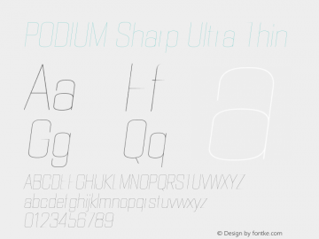 PODIUM Sharp 5.1 italic Version 1.000 | w-rip DC20190420图片样张