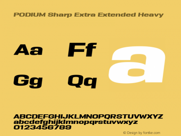 PODIUM Sharp 8.10 italic Version 1.000 | w-rip DC20190420图片样张