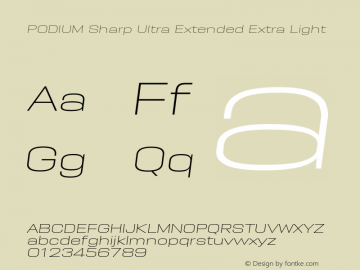 PODIUM Sharp 9.4 italic Version 1.000 | w-rip DC20190420图片样张