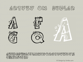 PartybyTom Regular Version 1.02; February 17, 2001 Font Sample