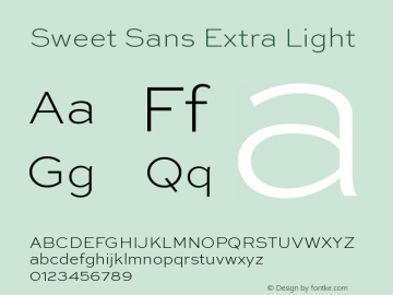 Sweet Sans Extra Light 001.000图片样张