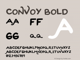 Convoy Bold Version 1.000;PS 001.001;hotconv 1.0.56 Font Sample