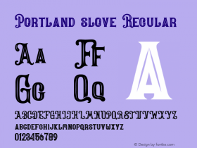 Portlandslove Version 1.000;PS 001.001;hotconv 1.0.56 Font Sample