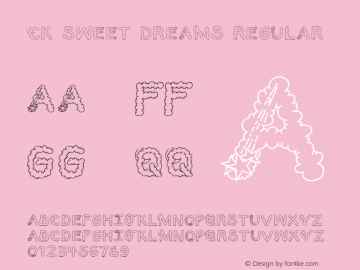 CK Sweet Dreams Regular 9/12/00 Font Sample