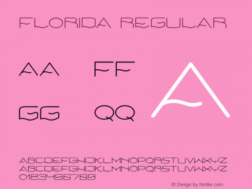 Florida Version 1.000 Font Sample