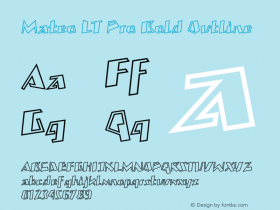 MateoLTPro-BoldOutline Version 1.000;PS 001.000;hotconv 1.0.38 Font Sample