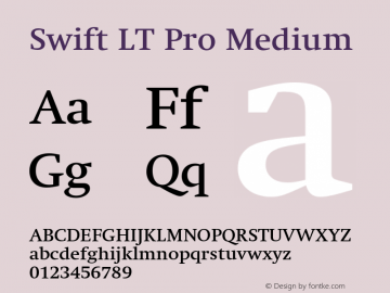 SwiftLTPro-Medium Version 1.100;PS 001.001;hotconv 1.0.38 Font Sample