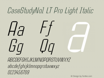 CaseStudyNo1LTPro-LightIta Version 1.000;PS 001.000;hotconv 1.0.38图片样张