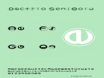 Dactylo SemiBold Version 001.000 Font Sample