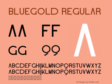BlueGold Version 1.002;Fontself Maker 3.5.0 Font Sample