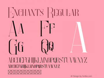 Enchants Version 1.002;Fontself Maker 3.5.0 Font Sample