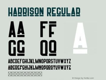 Harrison Version 1.002;Fontself Maker 3.5.0 Font Sample