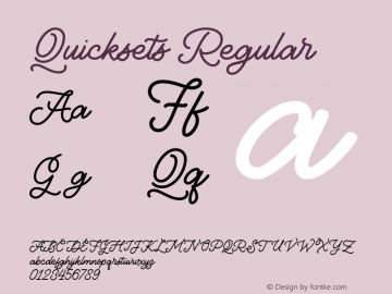 Quicksets Version 1.000图片样张