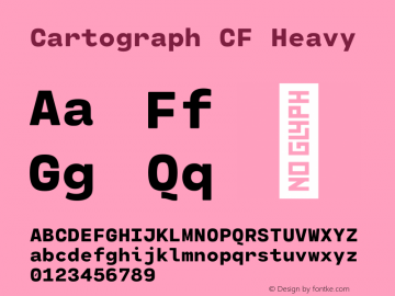 Cartograph CF Heavy Version 2.100图片样张