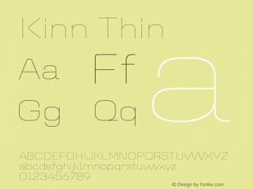 Kinn-Thin Version 1.00 Build 0718图片样张