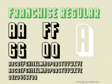 Franchise Regular Version 1.000 Font Sample