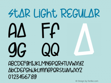 Star Light Version 1.029;Fontself Maker 3.5.1图片样张