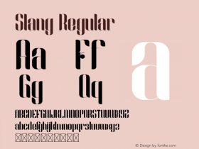 Slang Version 1.002;Fontself Maker 3.5.0 Font Sample