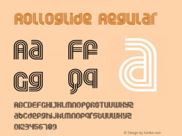 Rolloglide Regular Macromedia Fontographer 4.1.3 3/3/01 Font Sample
