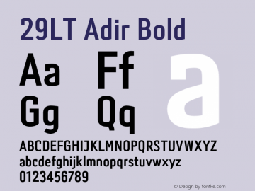 29LTAdir-Bold Version 1.000;PS 001.000;hotconv 1.0.88;makeotf.lib2.5.64775 Font Sample