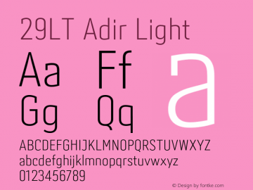 29LTAdir-Light Version 1.000;PS 001.000;hotconv 1.0.88;makeotf.lib2.5.64775 Font Sample