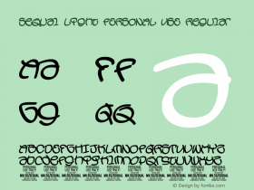 SequalLightPERSONALUSE Version 1.000 Font Sample