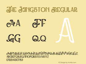 The Kingston Version 1.00;March 21, 2020;FontCreator 12.0.0.2563 64-bit Font Sample
