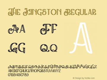 The Kingston Version 1.00;March 21, 2020;FontCreator 12.0.0.2563 64-bit图片样张