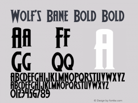 Wolf's Bane Bold Bold 1 Font Sample