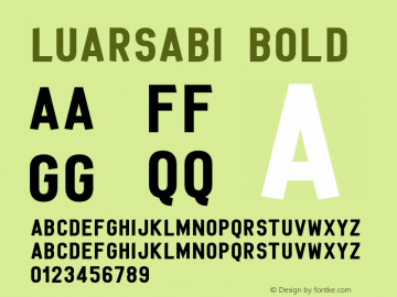 Luarsabi Bold Version 1图片样张
