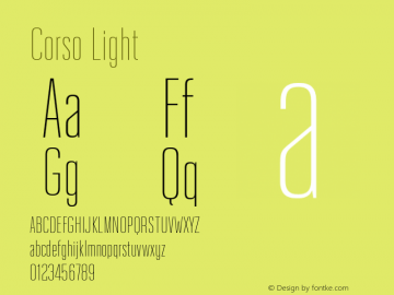 Corso Light Version 1.002;hotconv 1.0.109;makeotfexe 2.5.65596图片样张