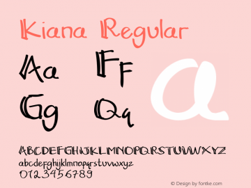 Kiana Version 1.006;Fontself Maker 3.5.1图片样张