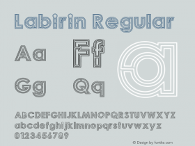 Labirin Version 1.00;November 9, 2019;FontCreator 12.0.0.2545 64-bit Font Sample