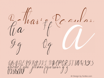 Betharia Version 1.00;March 29, 2020;FontCreator 11.5.0.2430 64-bit Font Sample