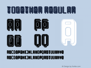 Together Regular Version 1.000 Font Sample