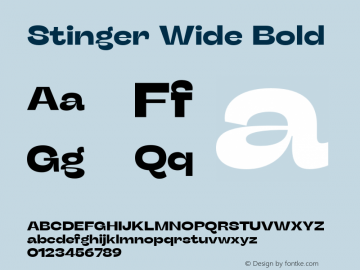 StingerWide-Bold Version 1.006;hotconv 1.0.109;makeotfexe 2.5.65596 Font Sample